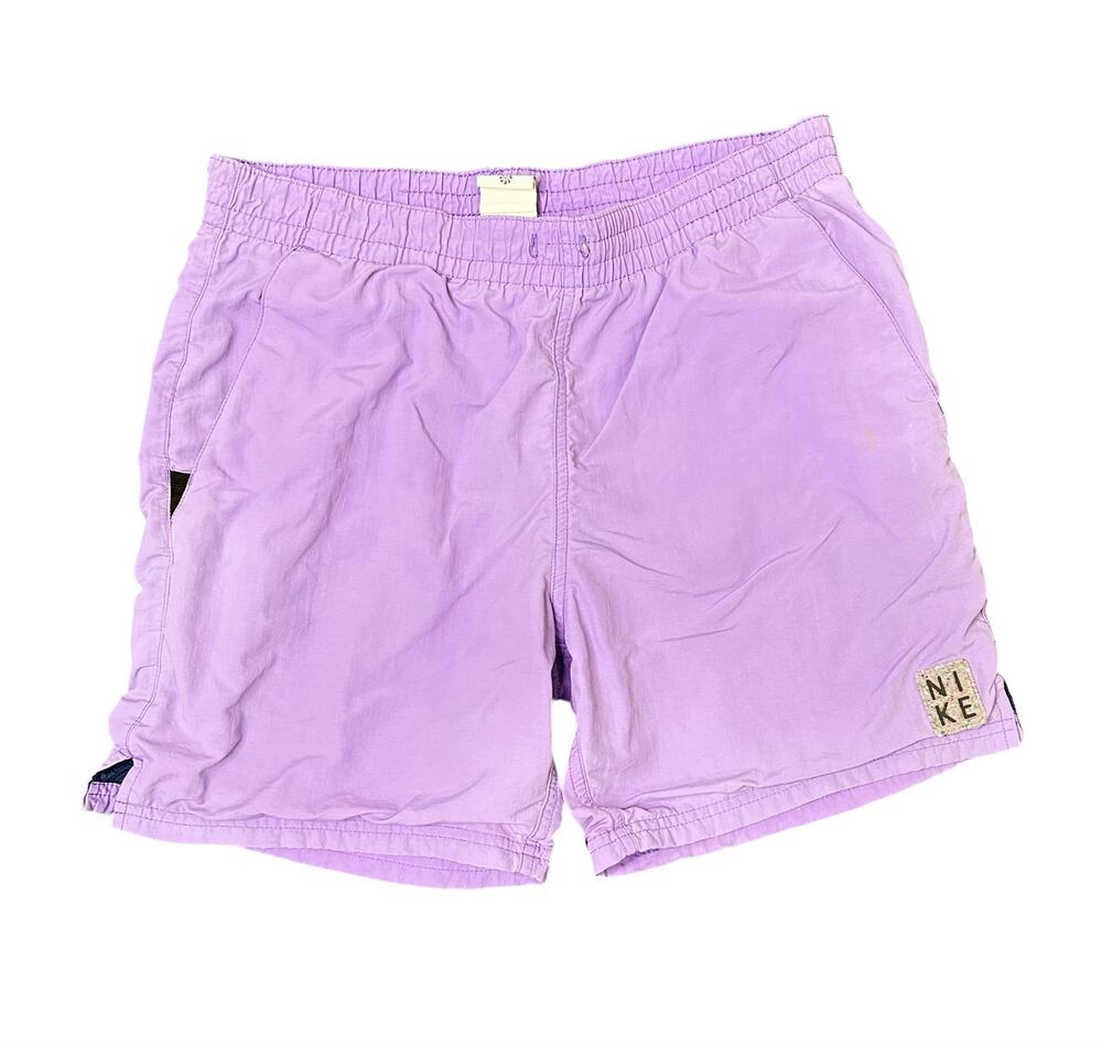 Nike Swim Trunks Mens Small Purple Volley Shorts Lined  6” Board Shorts